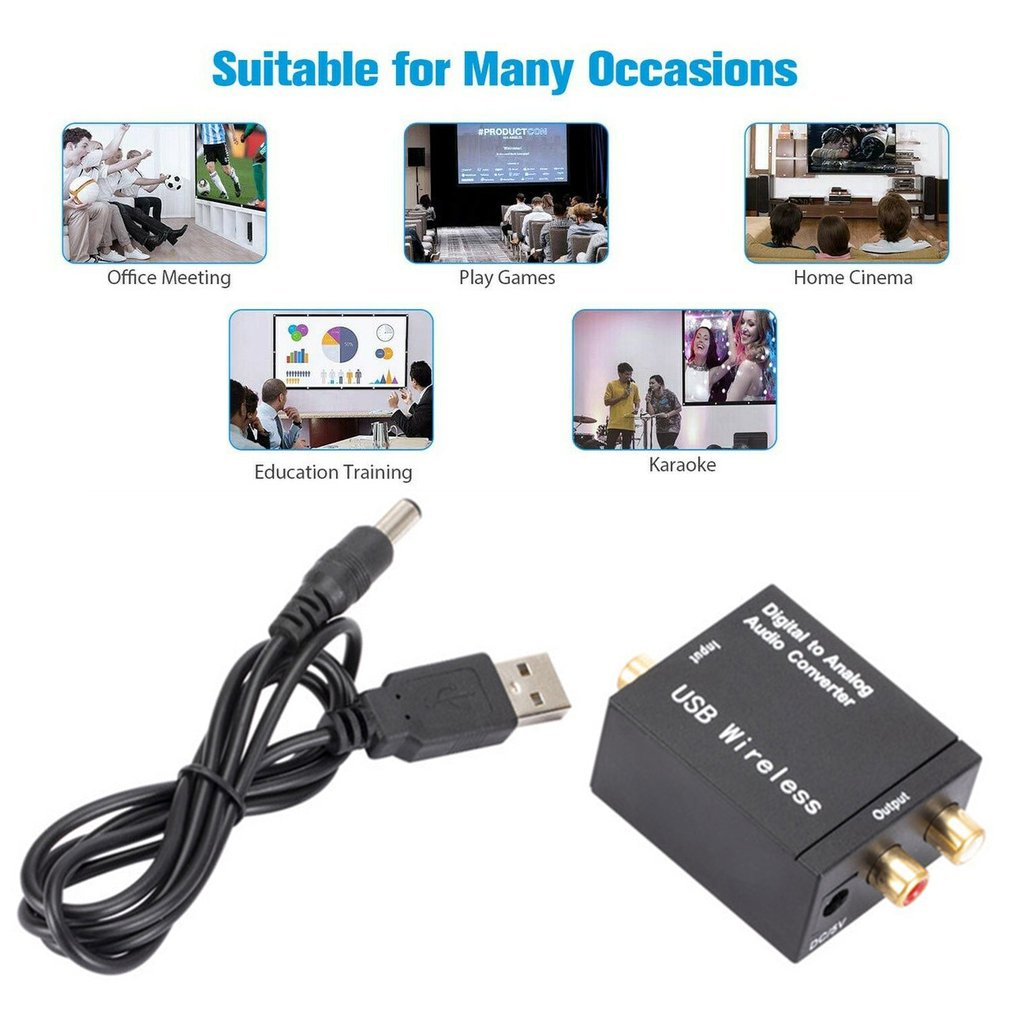 Headphone Amplifier Dac - Convertitore Audio Digitale-Analogico con Jack 3.5MM,
