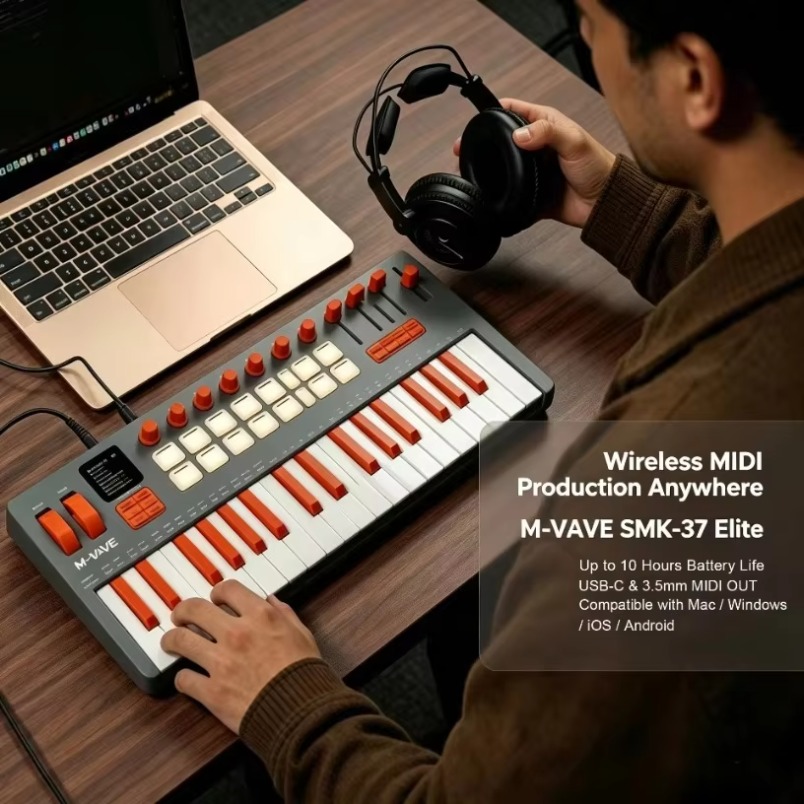 M-VAVE SMK-37 Tastiera MIDI El - Midi Controller Pad recensione e prezzo